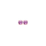 14KT Pink Gold & Diamond Gemstone Earring