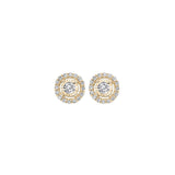 14KT Yellow Gold & Diamond Tru Reflection Fashion Earrings  - 5/8 ctw