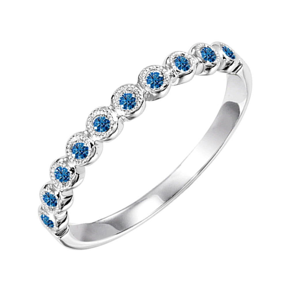10KT White Gold & Diamonds Fashion Ring -  1/9 ctw