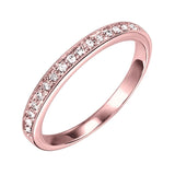 PLAT - 950 White Gold & Diamonds Fashion Ring -  1/8 ctw