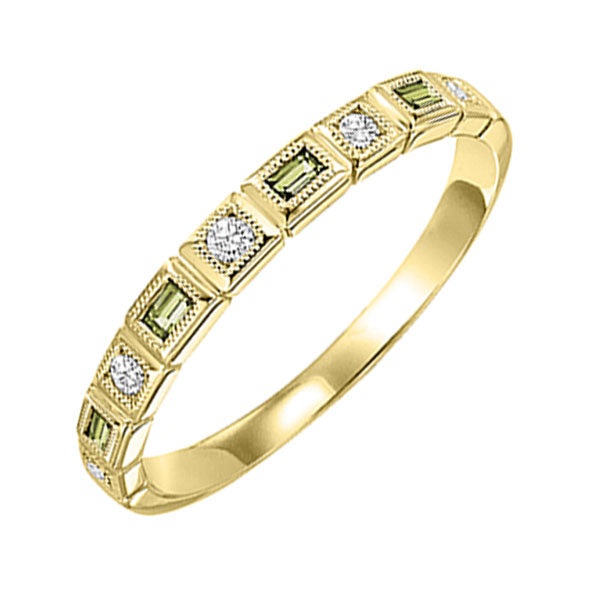 10KT Yellow Gold & Diamond Sparkle Fashion Ring  - 1/10 ctw