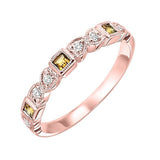 14KT White Gold & Diamonds Fashion Ring - 1/10 ctw