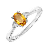 10KT White Gold & Diamond Sparkle Fashion Ring   - 1/10 ctw