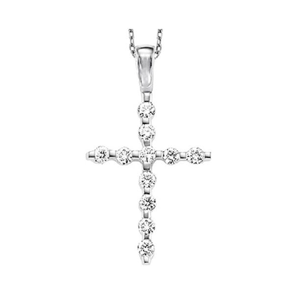 Silver (SLV 995) Diamond Stunning Neckwear Pendant  - 1/10 ctw