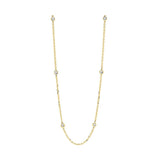 14KT Yellow Gold & Diamond Diamonds By The Yard Bracelet & Necklace Neckwear Necklace  - 1/4 ctw