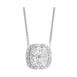 14KT White Gold & Diamond Neckwear Necklace -  1/3 ctw