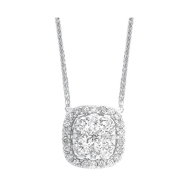 14KT White Gold & Diamond Classic Book Starbright Neckwear Necklace  - 1/3 ctw