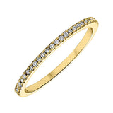 14KT Yellow Gold & Diamond Sparkle Fashion Ring   - 1/8 ctw