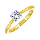 14KT White & Yellow Gold & Diamonds Stunning Fashion Ring - 1/4 CTW
