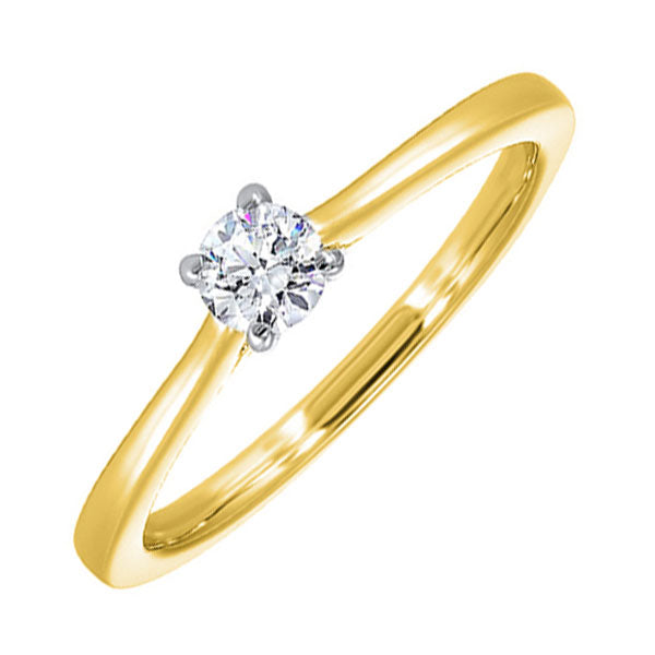 14KT White & Yellow Gold & Diamonds Stunning Fashion Ring - 1 CTW