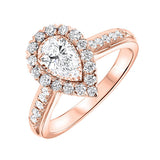 PLAT - 950 White Gold & Diamond Fashion Ring -1 ctw