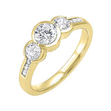 14KT Yellow Gold Sparkle Fashion Ring - 1-1/2 ctw
