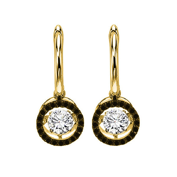 14KT Yellow Gold & Diamonds Stunning Fashion Earrings - 7/8 ctw