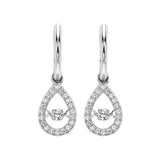 14KT White Gold & Diamonds Stunning Fashion Earrings - 1/5 ctw