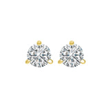 18KT Yellow Gold & Diamond Round Stud Earrings  - 3/4 ctw