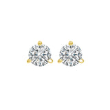 14KT Yellow Gold & Diamond Round Stud Earrings  - 5/8 ctw