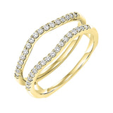 14KT Yellow Gold & Diamond Bridal Bell Bridal Set Ring - 2/7 ctw