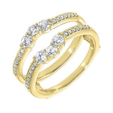 14KT Yellow Gold & Diamonds Stunning Fashion Ring - 1/8 ctw