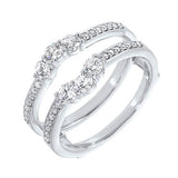 PLAT - 950 White Gold & Diamond Fashion Ring -5/8 ctw